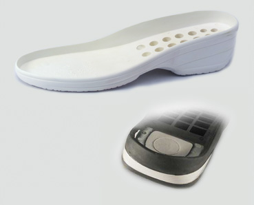 Poliuretan za čevljarsko industrijo. Kombinacija trda, mehka poliuretaska pena. Poliuretanski podplati vseh vrst in barv za čevlje, škornje, natikače in sandale.