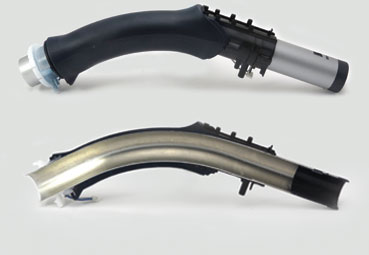 Handle made ​​of polyurethane. Polyurethane (PU) gives the grip necessary softness.